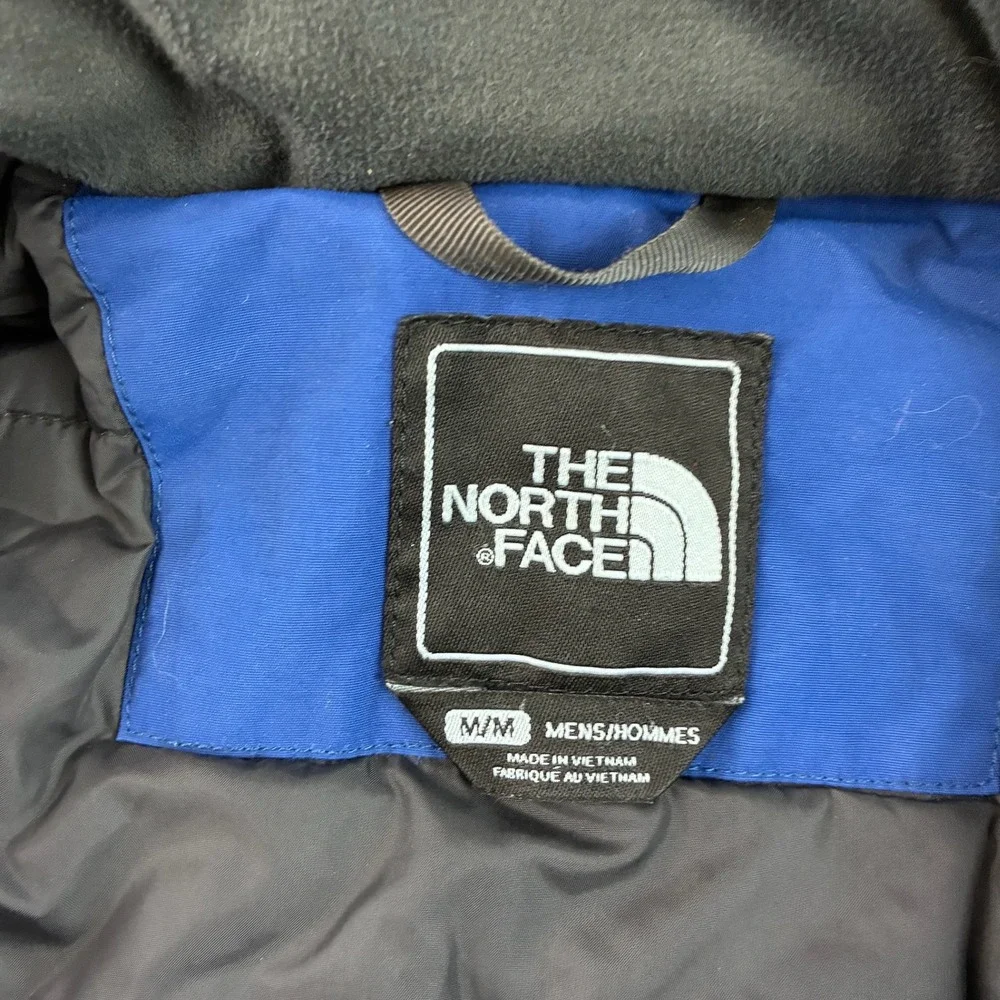 The North Face HyVent Jacket Mens Medium Blue Navy Waterproof Ski Parka Hooded